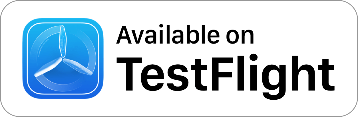 Available on TestFlight - Black on White